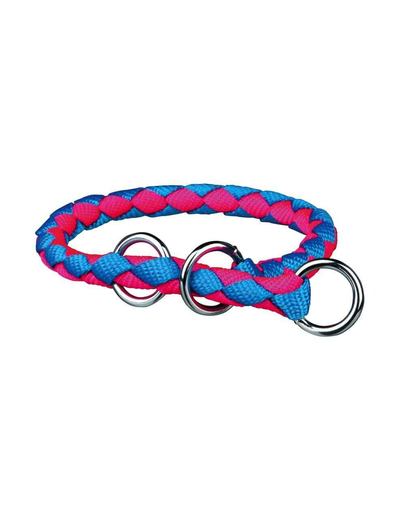 TRIXIE Zgardă "Cavo", S-M 30–36 cm/o 12 mm, albastru / roz