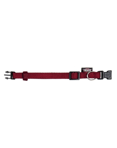 TRIXIE Zgardă Premium S-M 25–40 cm/15 mm, vișiniu