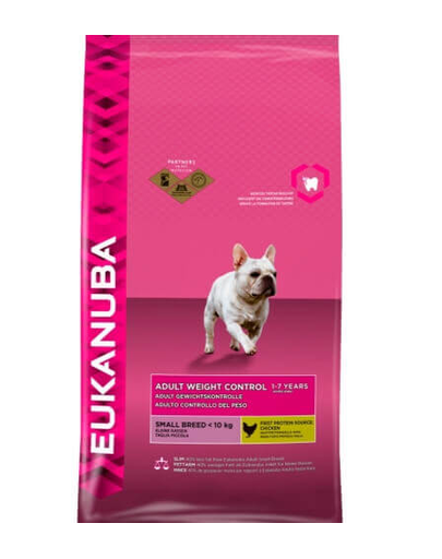 EUKANUBA Weight Control Adult Small Breeds Chicken 3 kg