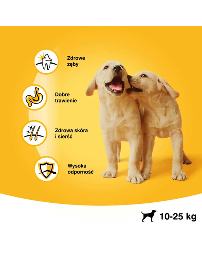 PEDIGREE Junior hrana uscata caini juniori de talie medie 3 x 2.6 kg