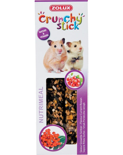 Zolux crunchy stick pentru hamster -coacăze / măceșe 115 g
