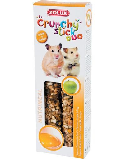 ZOLUX Crunchy Stick pentru hamster  -măr 115 g