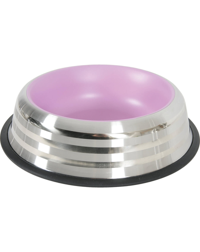 ZOLUX Bol anti alunecare, inox Merenda 1 L roz