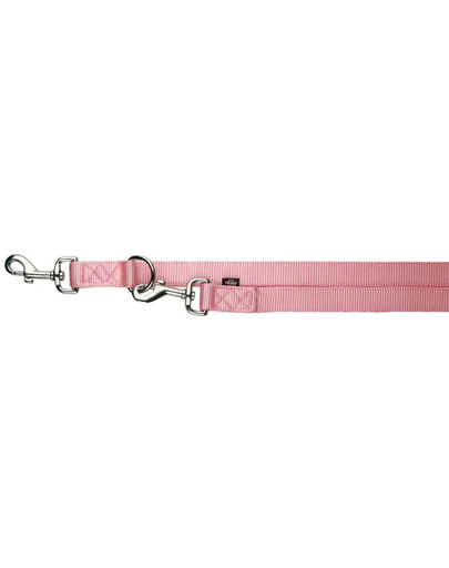 TRIXIE Lesă control double Premium XS 2.00 m/10 mm, roz