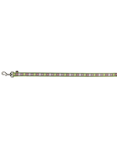 TRIXIE Lesă Modern Art Blooms XS-S 1.20 m/15 mm, verde