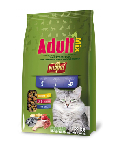 VITAPOL Hrana pentru pisici adulte, 1,8 kg