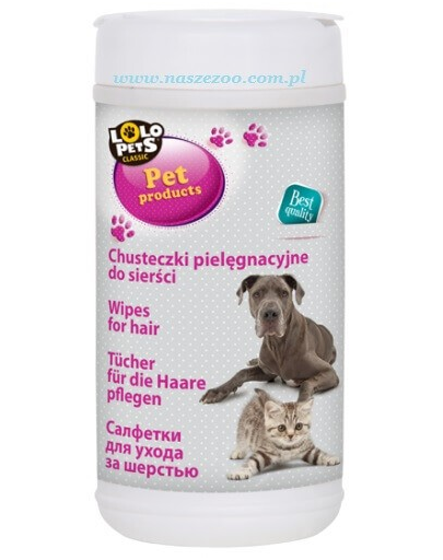LOLO PETS Șervețele pentru îngrijirea blănii 70 pcs.