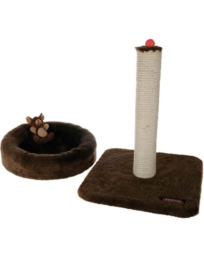 ZOLUX Sisal cu culcuș 4 in 1 maro