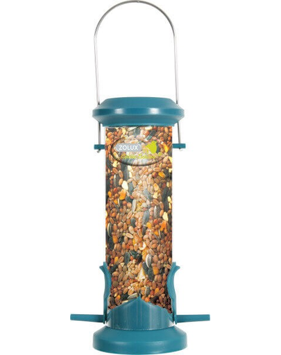 ZOLUX Hrănitor plastic Silo 2 bare de susținere albastru