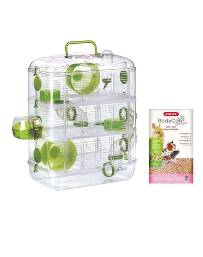 ZOLUX Cușcă trio Rodylounge verde