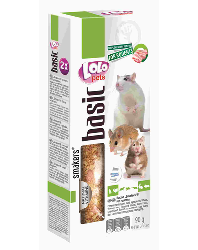 LOLO PETS Smakers pentru rozătoare bacon