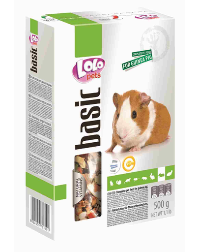 LOLO PETS Mâncare pentru porcușori de guinea 1Kg