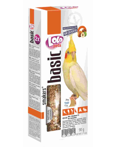 LOLO PETS Smakers pentru papagal cockatiel nuci