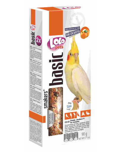 LOLO PETS Smakers pentru papagal cockatiel portocale