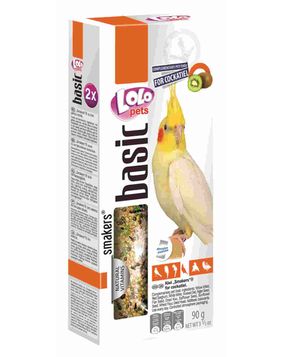 LOLO PETS Smakers pentru papagal cockatiel kiwi