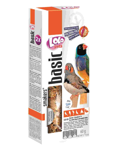 LOLO PETS Smakers pentru cinteză și păsări exotice semințe