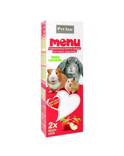 PET INN Menu snack pentru iepure măr 100 g