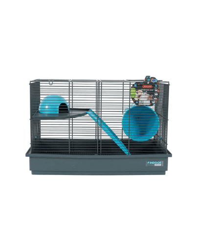 Zolux cușcă indoor 50 cm pentru șoarece double color gri / albastru