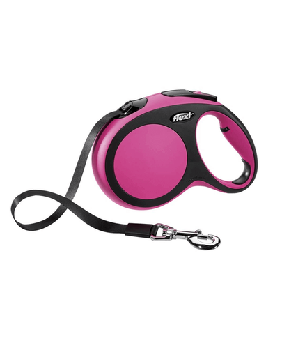 FLEXI Lesă automată New Comfort XS cablu 3 M roz