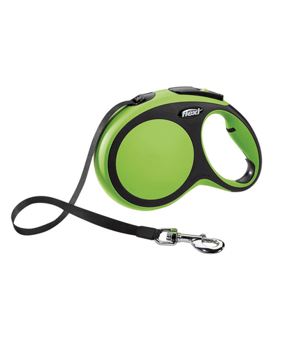 FLEXI Lesă automată New Comfort S cablu 5 M verde