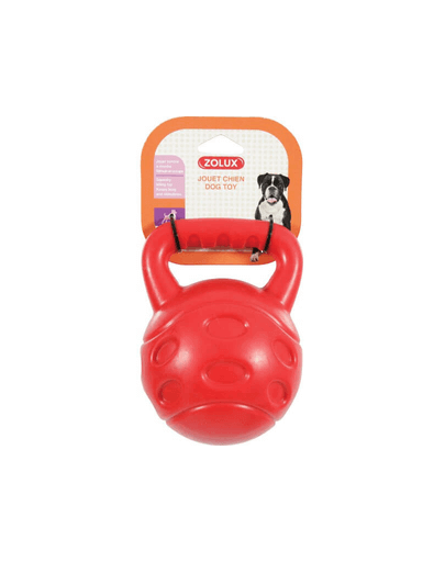 Zolux jucărie tpr bubble minge cu holder 15 cm culoare roșu