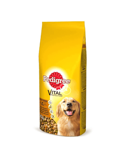 PEDIGREE Adult vită și pasăre 3 x 2.6 kg