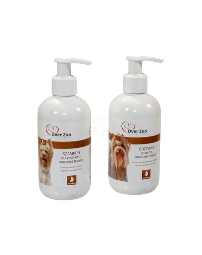 OVER ZOO  Sampon pentru catei Yorkshire 250 ml + spray matase 250 ml