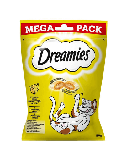 DREAMIES Mega Pack 4 x 180 g recompense pisici cu branza delicioasa