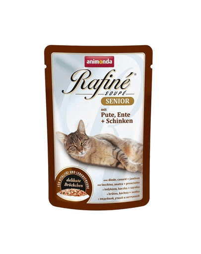 ANIMONDA Rafine Soupe Senior curcan rață și șuncă 100 g