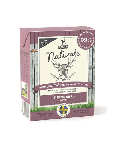 BOZITA Naturals hrana cu ren in aspic, pentru caini 370 g