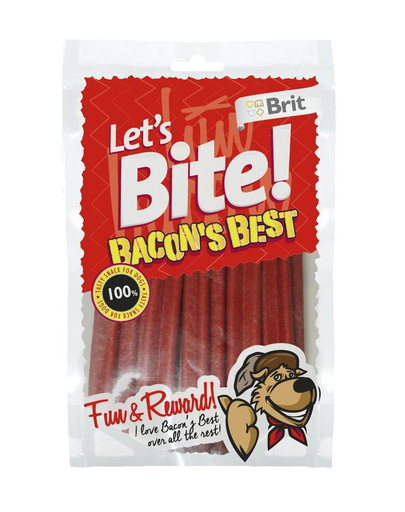 Brit lets bite dog bacons best 105 g