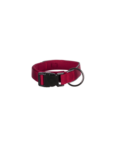 TRIXIE Zgardă Experience, bordo, foarte lată, M-L: 37–50 cm/30 mm