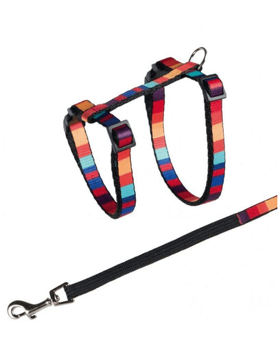 TRIXIE Ham cu lesă pentru pisici cu amortizor 25–45 cm/10 mm 1.20 M