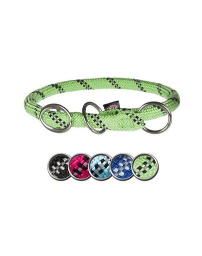 TRIXIE Zgardă strangulantă Sporty Rope M 45 cm/8 mm verde