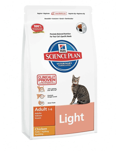 Hill's science plan feline adult light chicken 5 kg