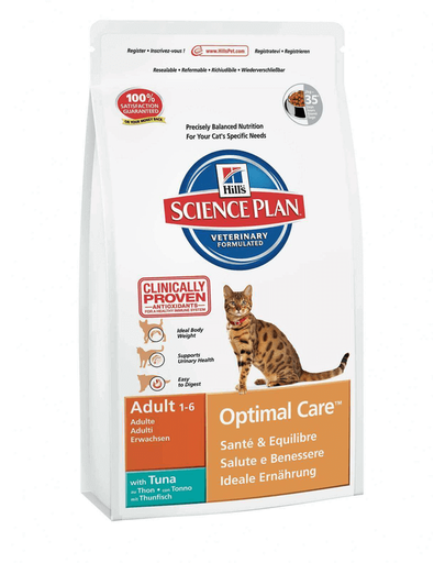 HILL\'S Science Plan Feline Adult Optimal Care Tuna 5 kg