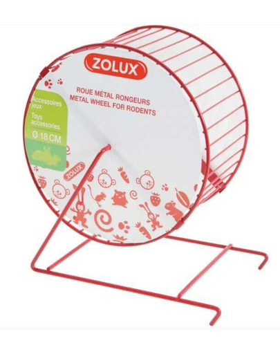 ZOLUX Roată metal 11 cm roșu