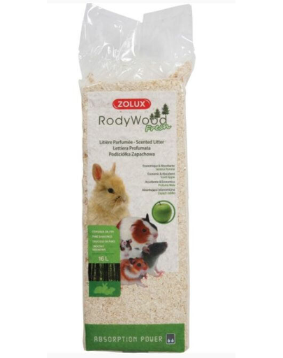 ZOLUX Așternut litieră iepuri și rozătoare Rodycob Fresh 16 L - măr
