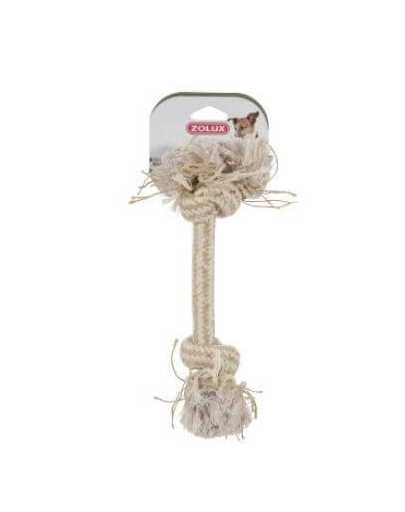 ZOLUX Jucărie sfoară 2 noduri - natur 25 cm