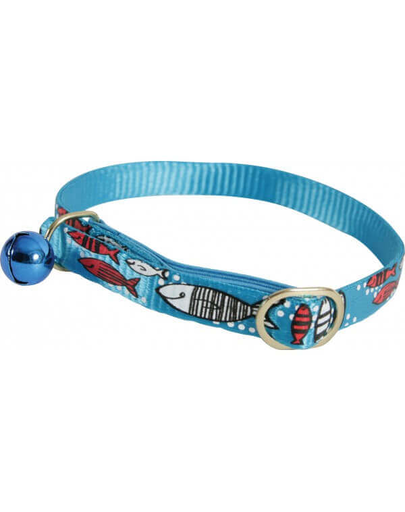ZOLUX Zgardă din nailon pentru pisici Sardine 30 cm turcoaz