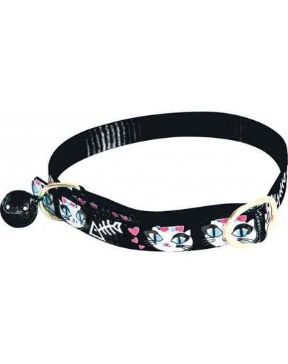 ZOLUX Zgardă din nailon pentru pisici Ladycat 30 cm negru
