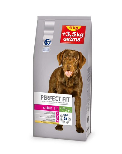 PERFECT Fit Adult (1+ ani) bogat în pui pentru câini de talie medie și mare 11+3,5 kg
