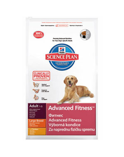 Hill's science plan canine adult advanced fitness large breed chicken 12 kg
