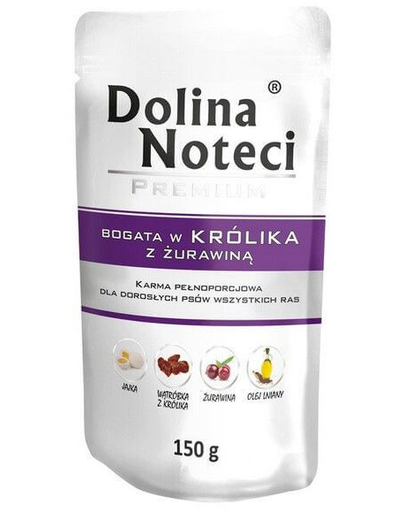 Dolina noteci premium bogat în iepure cu merișoare 150 g