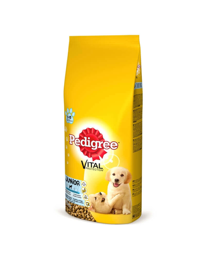 PEDIGREE Junior pentru câini de talie medie 2.2 kg + 400g GRATIS