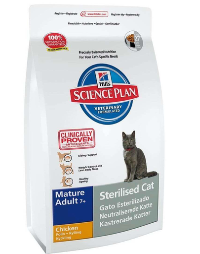 HILL'S Science Plan Feline Mature Adult Sterilised Cat Chicken 3,5 kg