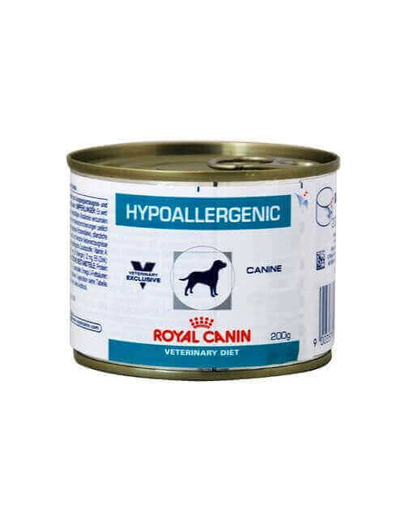 ROYAL CANIN Dog Hypoallergenic 6x200 g hrana umeda caini adulti cu reactii adverse la alimente