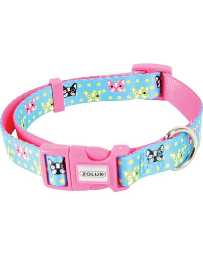 ZOLUX Zgardă control CANDY 10mm turcoaz