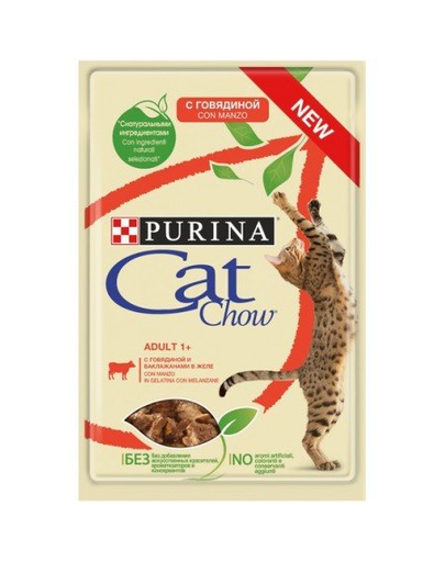 PURINA Cat Chow Adult vită și vinete 85 g