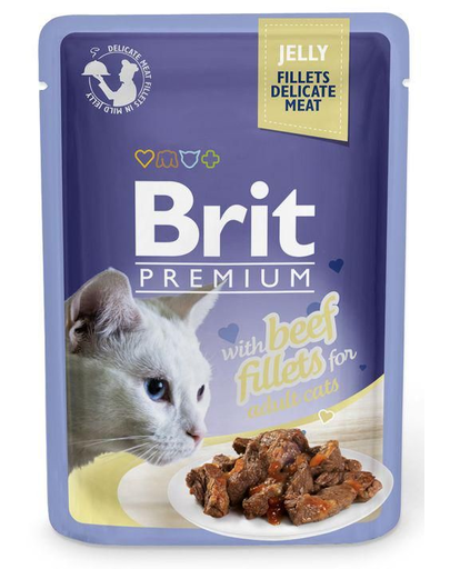 Brit premium cat fillets in jelly vită 85 g